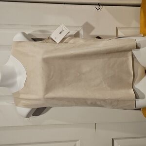 WOLFORD Light Beige Velour Tank Top sz XS NWT